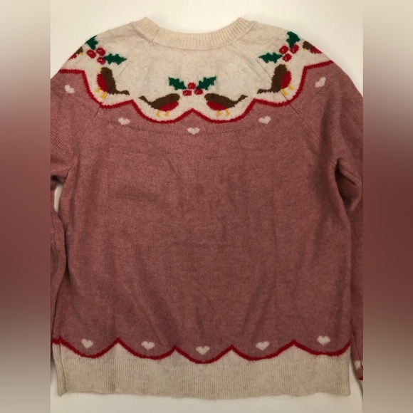 NWOT Boden Edie Holiday Fair Isle Crewneck Sweater - Picture 10 of 11